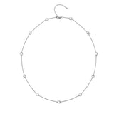 Tender White Topaz Intermittent Necklace - 45cm Hot Diamonds
