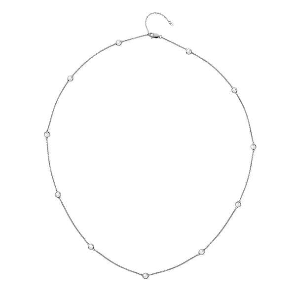 Tender White Topaz Intermittent Necklace - 60cm Hot Diamonds