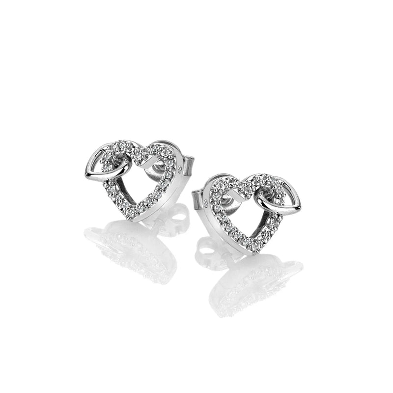 Togetherness Open Heart Earrings Hot Diamonds
