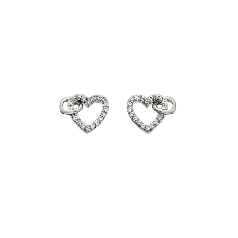 Togetherness Open Heart Earrings Hot Diamonds