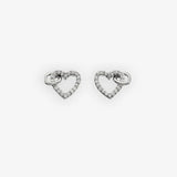 Togetherness Open Heart Earrings Hot Diamonds