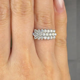 "Tressia" 0.96 Carat Round Cut Natural Bespoke Diamond Half Eternity Ring MDR4542