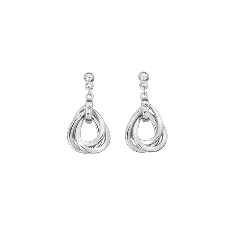 Trio Teardrop Earrings Hot Diamonds