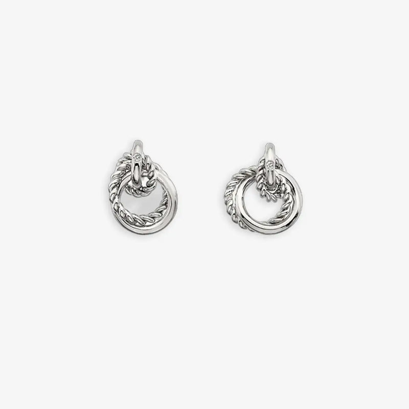 Unity Circle Earrings Hot Diamonds