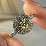 "Valencia" 1 Carat Round Cut Shoulder Diamond Engagement Ring H95 HEERA DIAMONDS