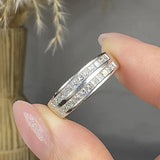 "Valeon" 1 Carat Round Cut Natural Diamond Half Eternity Ring MDR3756