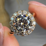 "Valissea" 2.21 Carat Round Cut Diamond Engagement Ring HLR481 HEERA DIAMONDS