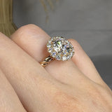 "Valissea" 2.21 Carat Round Cut Lab Grown Diamond Engagement Ring HLR481 HEERA DIAMONDS