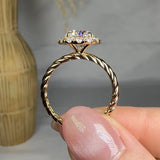 "Valissea" 2.21 Carat Round Cut Lab Grown Diamond Engagement Ring HLR481 HEERA DIAMONDS