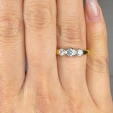 "Valtique" 0.50 Carat Round Cut Natural Diamond Trilogy Engagement Ring MDR4104