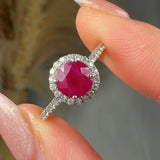 "Valyra" Round Cut 1.3 Carat Diamond Shoulder Engagement Ring HR67 HEERA DIAMONDS