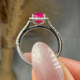 "Valyra" Round Cut 1.3 Carat Diamond Shoulder Engagement Ring HR67 HEERA DIAMONDS