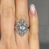 "Valyss" Tanzanite 0.7 Carat Oval Cut Diamond Engagement Ring RAM801R HEERA DIAMONDS