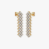 "Vanya" 3 CT Drop Diamond Earrings