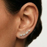 "Veda" Drop Diamond Earrings