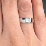 "Velique" 0.48 Carat Princess Cut Natural Diamond Solitaire Engagement Ring MDR3277