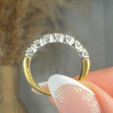 "Velisse" 1.36 Carat Round Cut Natural Diamond Half Eternity Ring MDR3402