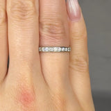 "Veloura" 0.79 Carat Round Cut Natural Diamond Half Eternity Rings MDR377 HEERA DIAMONDS