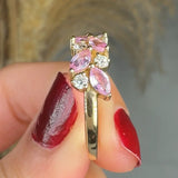 "Veltryn" Pink 1.24 Carat Lab Grown Diamond Half Eternity Ring HLR177