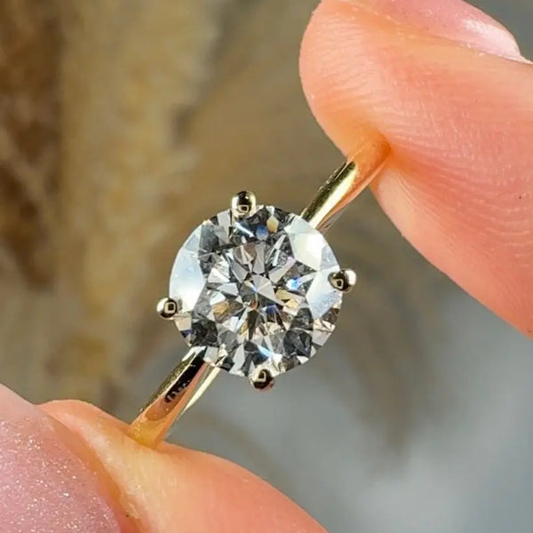 "Venice" 1.33 Carat Round Cut Solitaire Engagement Ring HLR638 HEERA DIAMONDS