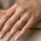 "Venice" 1.33 Carat Round Cut Solitaire Lab Grown Diamond Engagement Ring HLR638