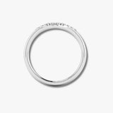 "Vera" Subtle Foliage V Shaped 0.06ct Diamond Eternity Ring ET40