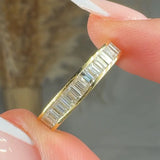 "Verisse" 2.64 Carat Baguette Cut Natural Diamond Full Eternity Ring MDR2570