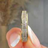 "Verisse" 2.64 Carat Baguette Cut Natural Diamond Full Eternity Ring MDR2570