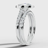 "Veronica" 1.75 Carat Oval Cut Diamond Matching Bridal Set Engagement Ring HEERA DIAMONDS