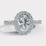 "Veronica" 1.75 Carat Oval Cut Diamond Matching Bridal Set Engagement Ring HEERA DIAMONDS