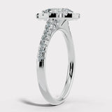 "Veronica" 1.75 Carat Oval Cut Diamond Matching Bridal Set Engagement Ring HEERA DIAMONDS