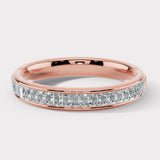 Vertical Baguette Diamond Channel Set Eternity Band Wedding Ring CVBG