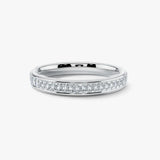 Vertical Baguette Diamond Channel Set Eternity Band Wedding Ring CVBG