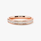 Vertical Baguette Diamond Channel Set Eternity Band Wedding Ring CVBG