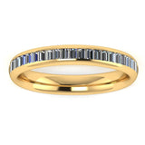 Vertical Baguette Diamond Channel Set Eternity Band Wedding Ring - HEERA DIAMONDS