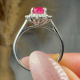 "Vexa" Ruby 1.2 Carat Pear Cut Diamond Engagement Ring HR1265 HEERA DIAMONDS