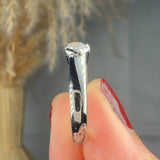 "Veyra" 0.27 Carat Round Cut Natural Diamond Solitaire Engagement Ring MDR4149