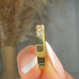 "Vionara" 1.50 Carat Round Cut Natural Diamond Half Eternity Ring MDR476