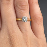 "Virelle" 0.51 Carat Round Cut Natural Diamond Solitaire Engagement Ring MDC317