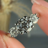 "Vireya" 0.7 Carat Round Cut Trilogy Natural Diamond Engagement Ring HR1943