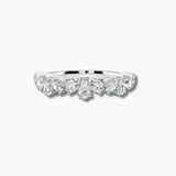 "Vivian" 1.00ct Pear Cut Pattern Diamond Half Eternity Diamond Ring ET3
