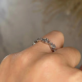 "Vivian" Vintage Half Eternity Diamond Ring ET3 - HEERA DIAMONDS