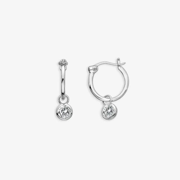 White Topaz Drop Earrings Hot Diamonds