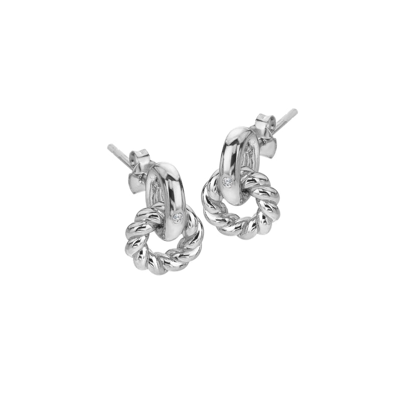 Willow Rope Earrings Hot Diamonds