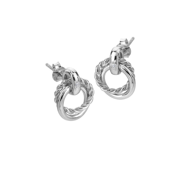 Willow Rope Earrings Hot Diamonds