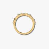 "Willow" Wave Shaped with Marquise 0.50ct Diamond Eternity Ring ET7