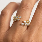 "Wren" Leaf and Branch 0.85ct Diamond Open Eternity Ring ET58