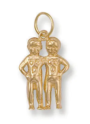 Y/G Gemini Zodiac Pendant Heera Diamonds