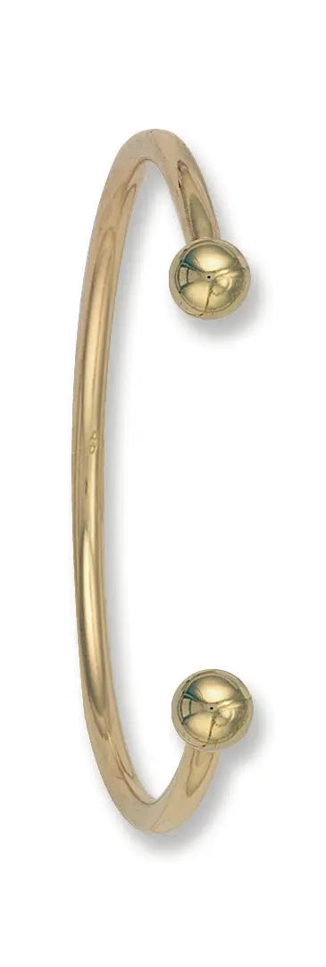 Y/G Ladies / Gents 3.5mm Solid Torque Bangle HEERA DIAMONDS