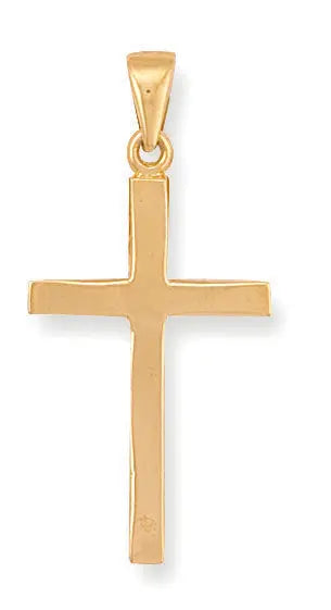 Y/G Plain Cross Pendants Heera Diamonds